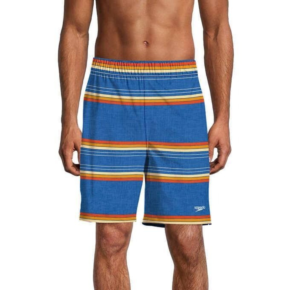 Speedo Swim Shorts Men XL Tech Volley 4 Way Stretch UPF50 Ventilated Back Yoke